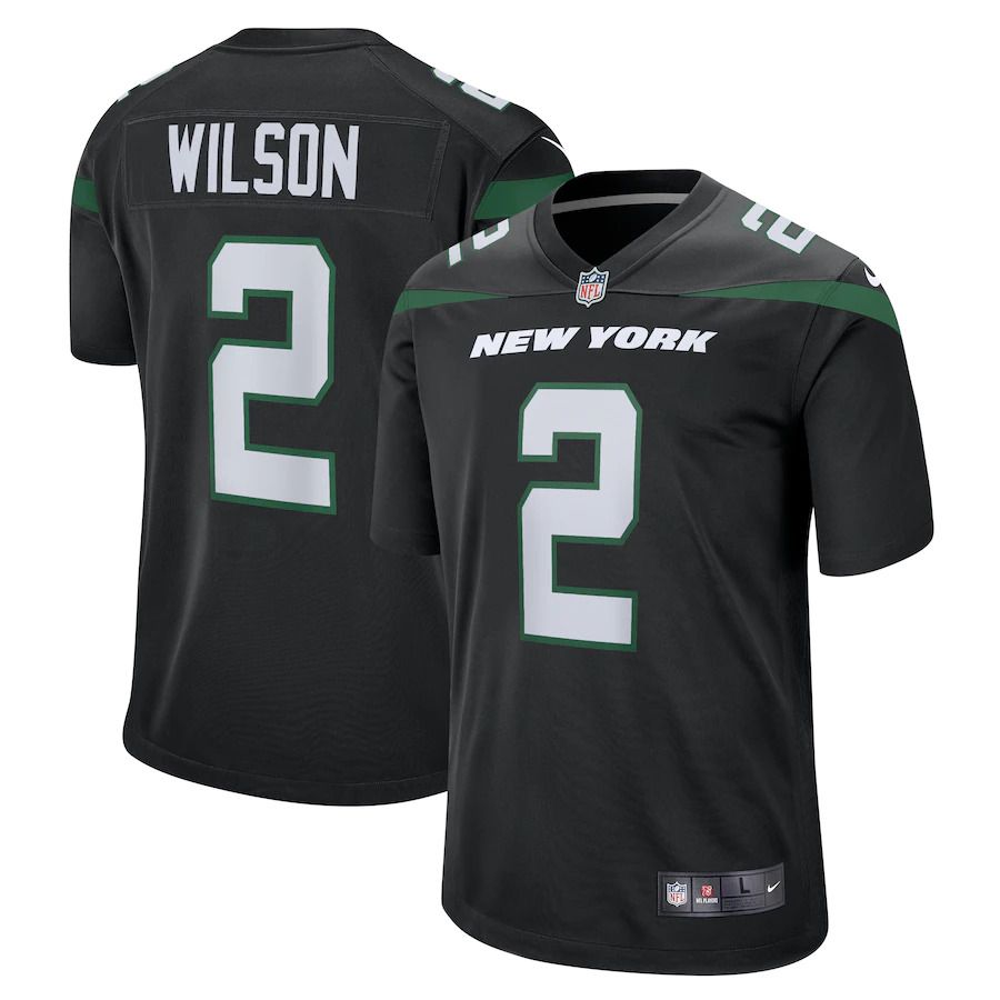 Men New York Jets #2 Zach Wilson Nike Black Alternate 2021 Draft First Round Pick Game NFL Jersey->new york jets->NFL Jersey